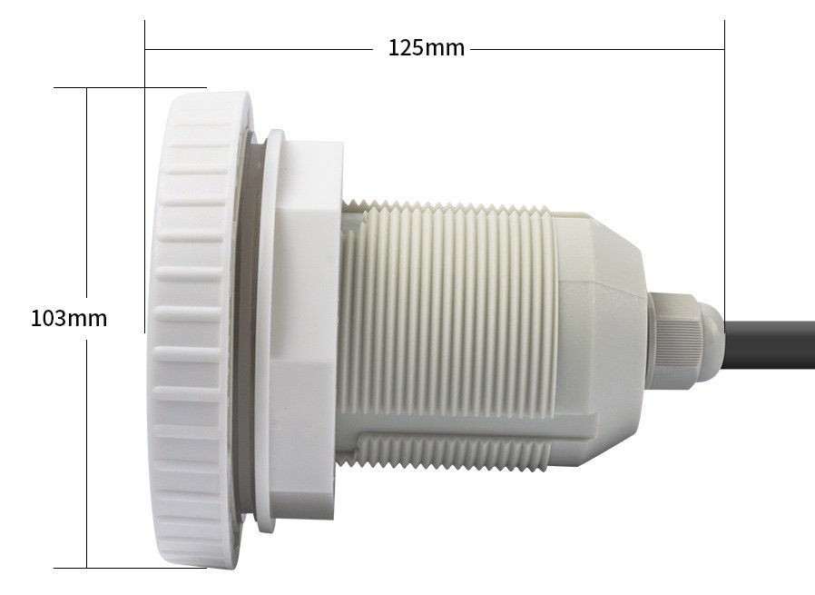 Svetla do bazena vodotesné IP68 s 3W svetlo LED biele 3000K - 103mm pre vinylové bazény alebo jazierka