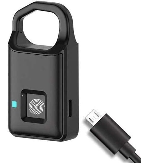 Inteligentný zámok na odtlačok prsta – vodotesný biometrický dverový zámok + USB nabíjanie