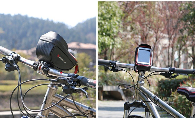 Vodotesné púzdro na mobil na bicykel s TPU dotykovou obrazovkou do 6"