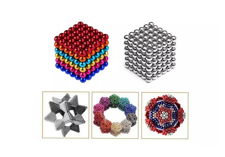 Magnetické guličky neocube v zelenej farbe 5mm