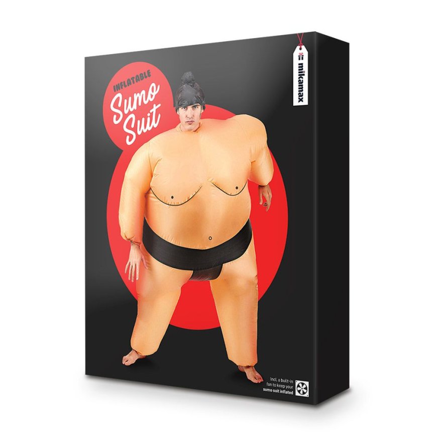 Kostým sumo zápasníka - nafukovací oblek zápasníka sumo s ventilátorem