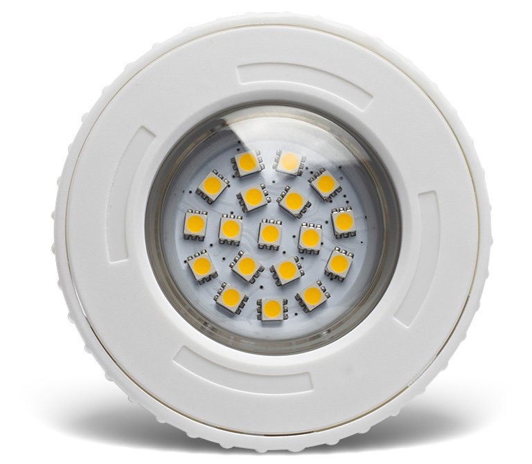 Svetla do bazena vodotesné IP68 s 3W svetlo LED biele 3000K - 103mm pre vinylové bazény alebo jazierka