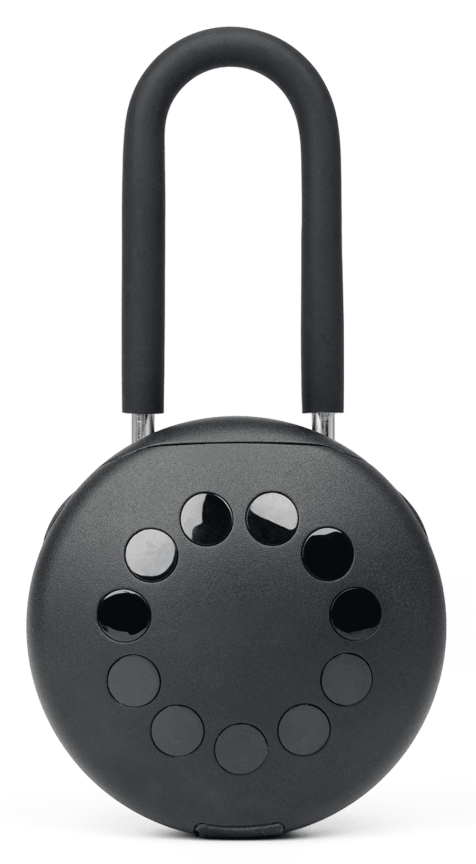 Bezpečnostný zámok s oceľovou tyčou 12 cm + Smart schránka s PIN kódom + Bluetooth smartfón aplikácia