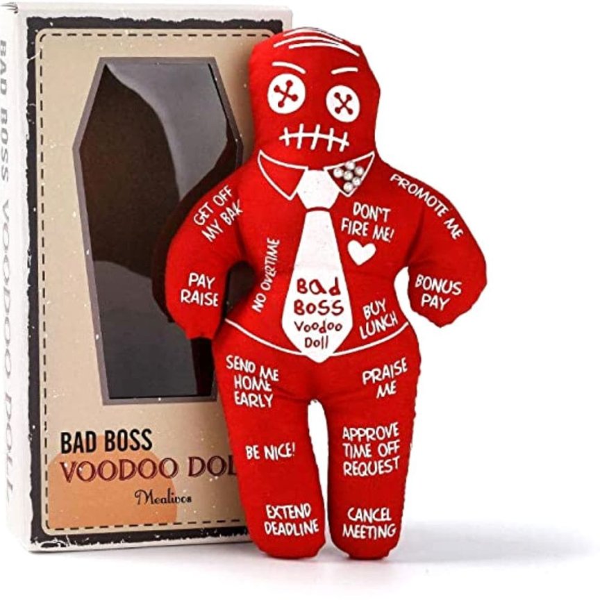Voodoo figúrka Šéf – antistresová bábika so špendlíkmi