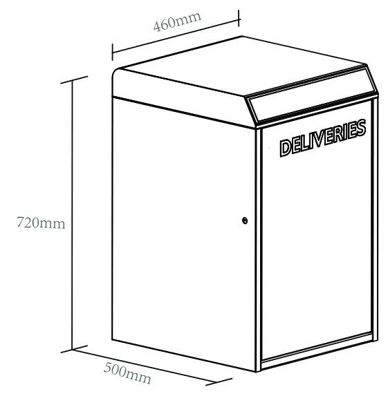 Smart poštová schránka – poštový box (balíkobox) s ovládaním cez mobilnú aplikáciu Bluetooth + PIN kód + kľúč
