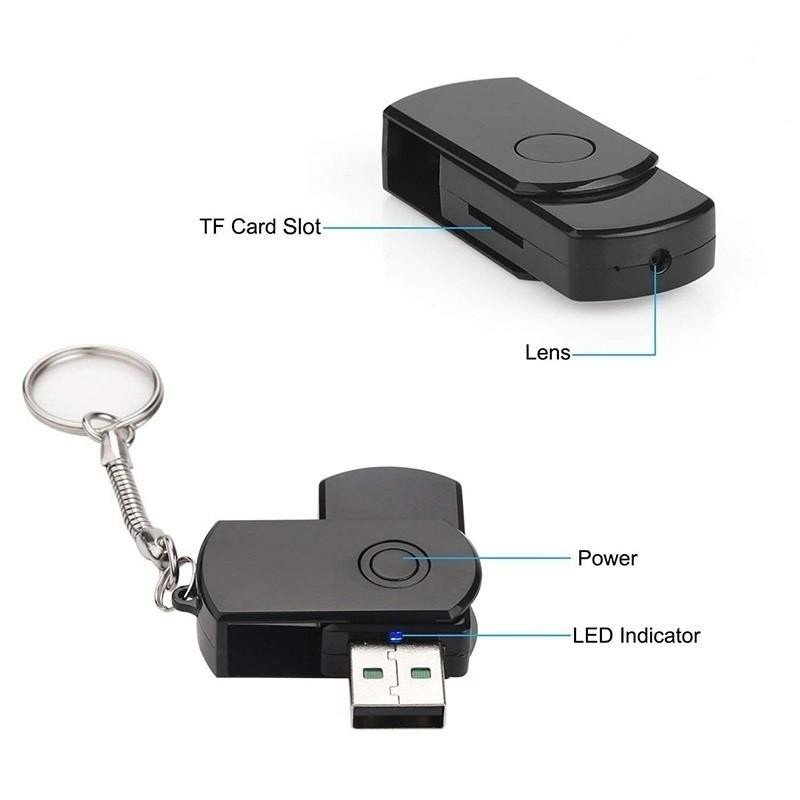 Шпионска камера USB флашка с HD видео + запис на звук и детекция на движение