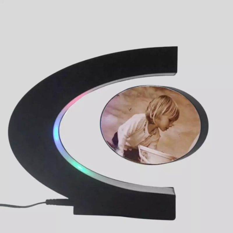 Fotorámeček levitující magnetický – rám na fotky vznášející se + RGB LED osvětlení
