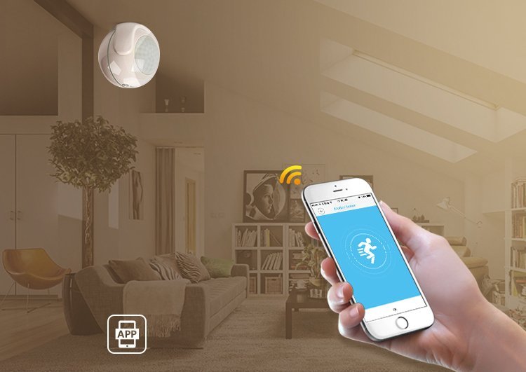 Senzor pokreta - PIR senzor pokreta od 110° s WiFi-jem za dnevno/noćno otkrivanje pokreta