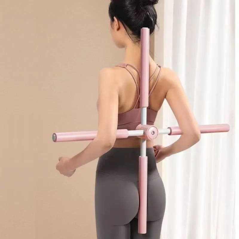 Cvičebná pomôcka na strečing – korekčné jogové a pilates palice na chrbát a plecia