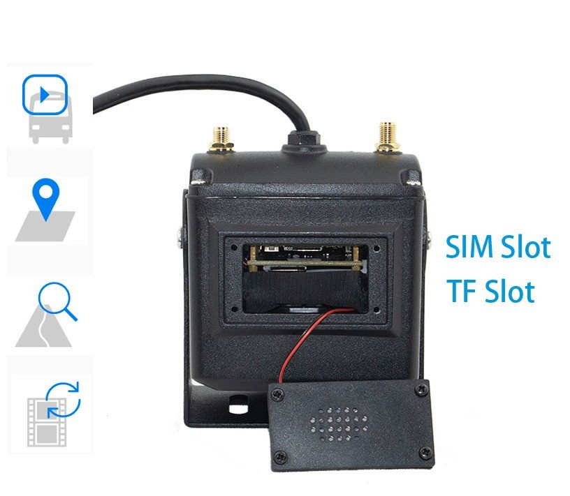 Autokamera celokovová Full HD 4G SIM/WiFi IP66 + 18 IR LED nočné videnie do 20 m + Mic/Repro