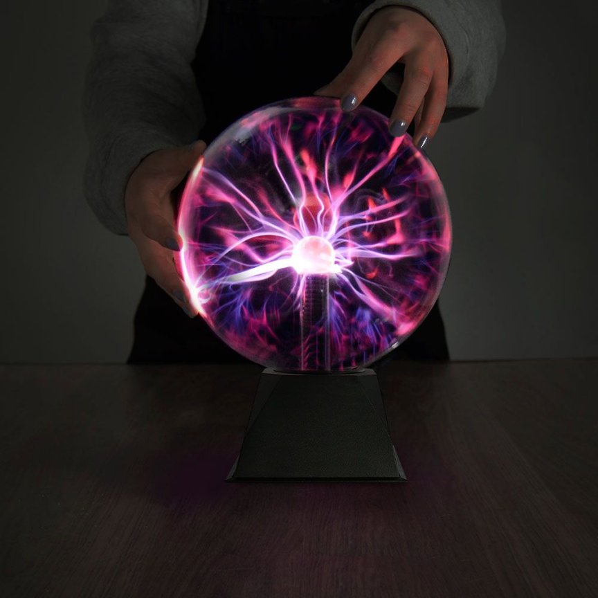 Plazmová koule – Dekorativní lampa s blesky, USB napájení
