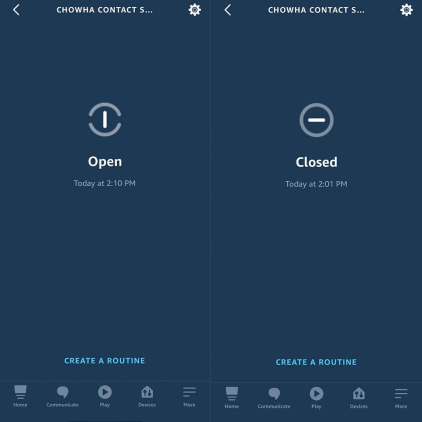 Mini senzor za odpiranje vrat in oken - mobilna aplikacija s podporo za WiFi (iOS / Android)