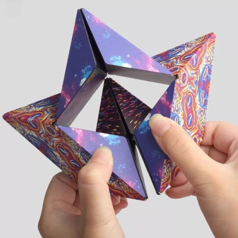 Kostka puzzle antistresová 3D – skládačka magická se 70 tvary