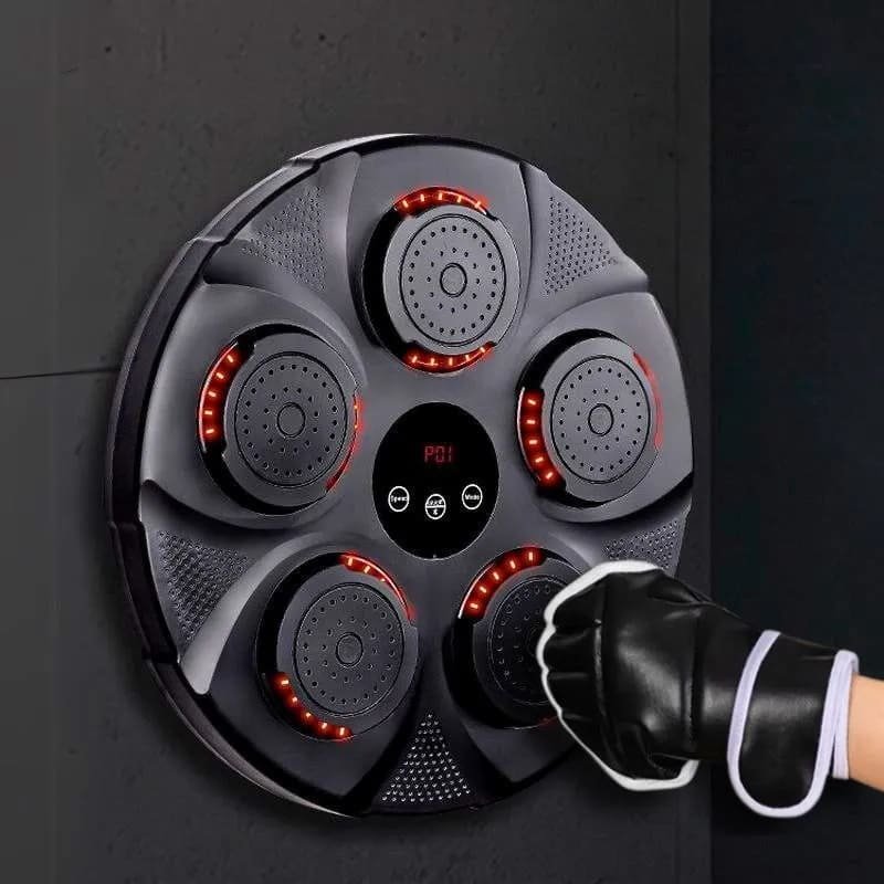 Terč pro boxování elektronický – boxovací terč s hudbou + LED osvětleně + Bluetooth
