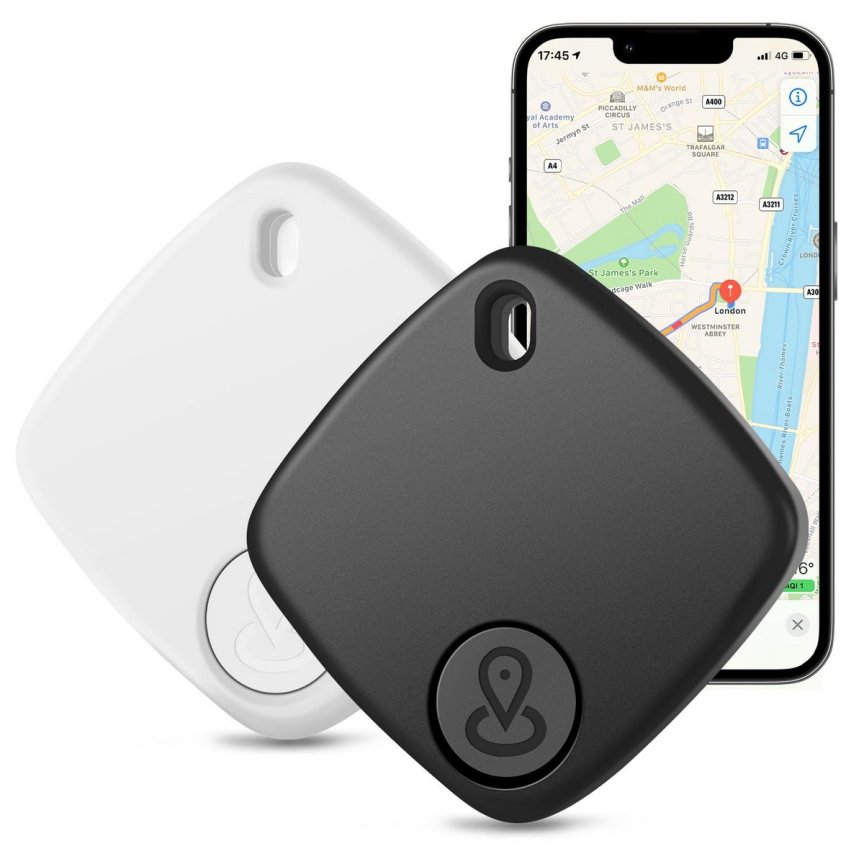 Mini GPS lokátor vyhladavac klucov - ako smart kľúčenka na kľúče s bluetooth (Apple Find My)