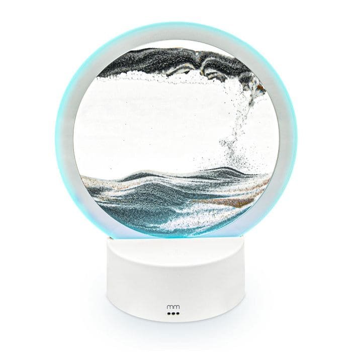 Lampa přesýpací RGB – LED lampa s barevným podsvícením stolová relaxační