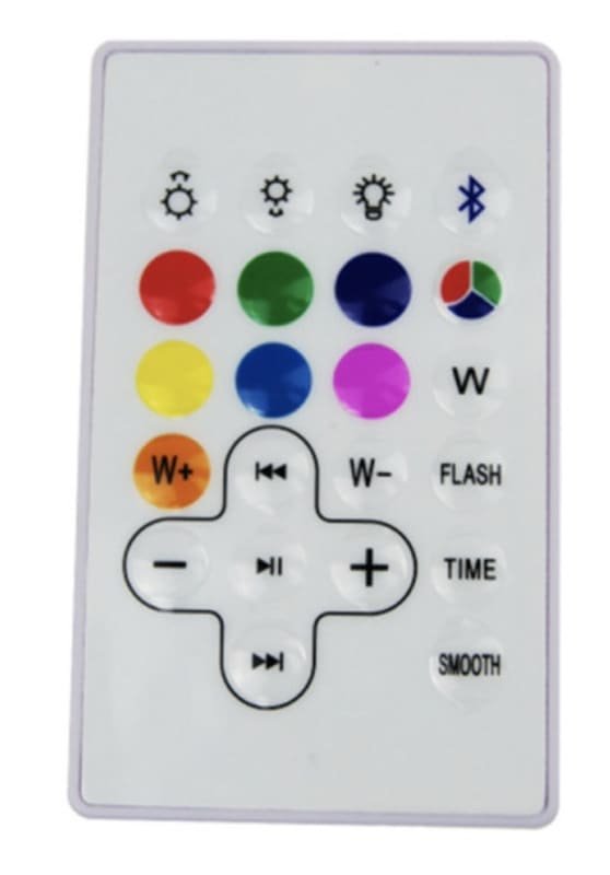 Kocka plastová reproduktor Bluetooth 10W + výkon + IP44 + RGB farebná - 35x35x35cm