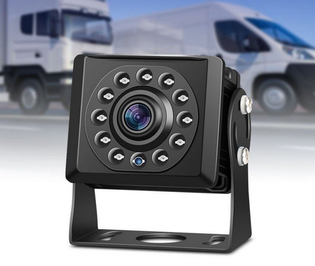 Set retromarcia con telecamera HD e monitor LCD da 7", visione notturna LED IR 11x + sensore di parcheggio 6x