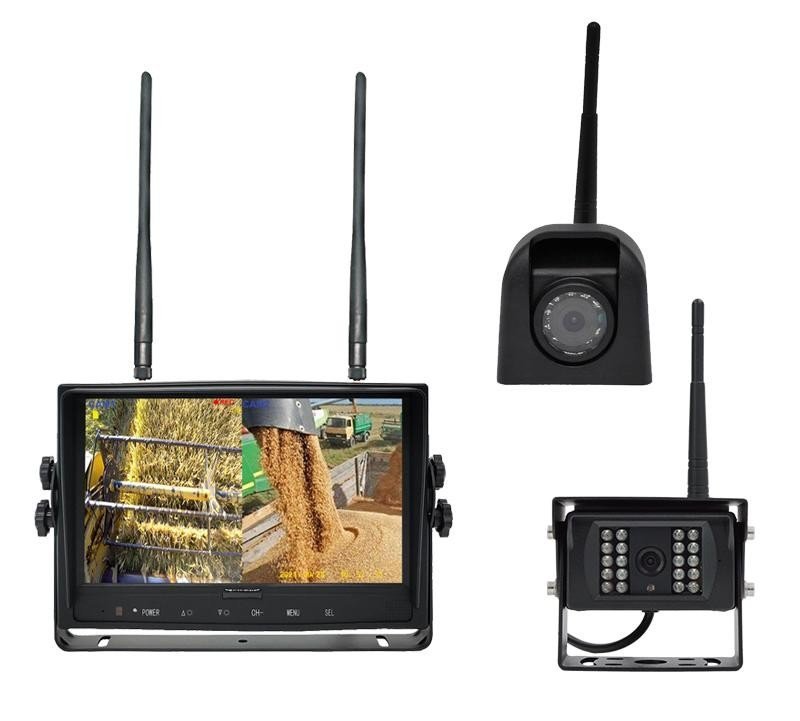 Работен КОМПЛЕКТ с лазер за мотокар - 1080P wifi камера с IP68 + батерия 2600 mAh + 7″ AHD монитор