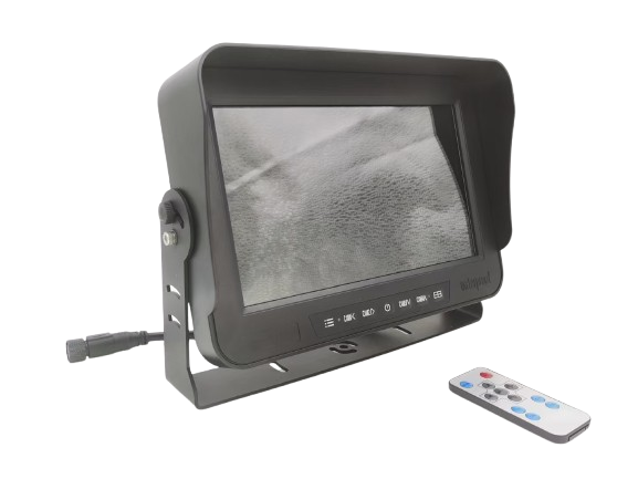 Monitor LCD impermeable - 10" con protección IP69 para 8 cámaras + tarjeta SD de 128 GB