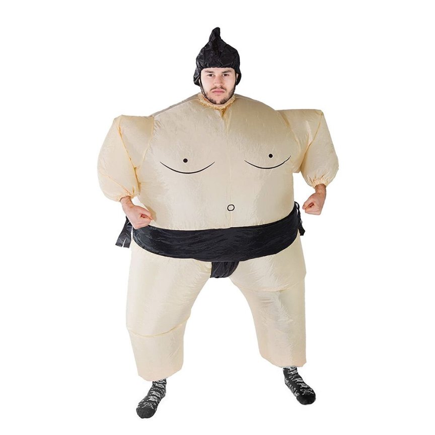Kostým sumo zápasníka - nafukovací oblek zápasníka sumo s ventilátorem