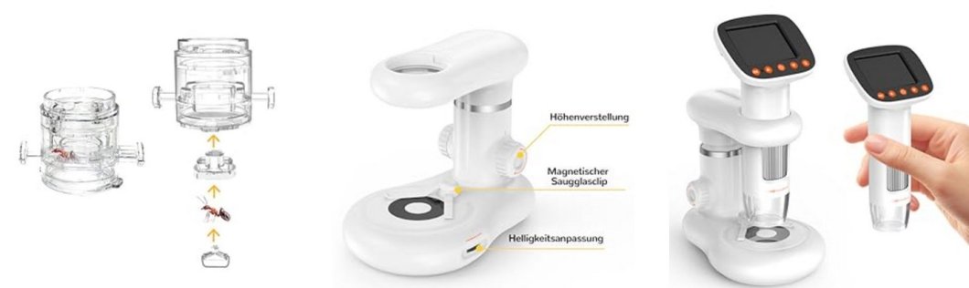 Detský mikroskop - všestranný mikroskop s Wifi s 50-1000x priblíženie s LED