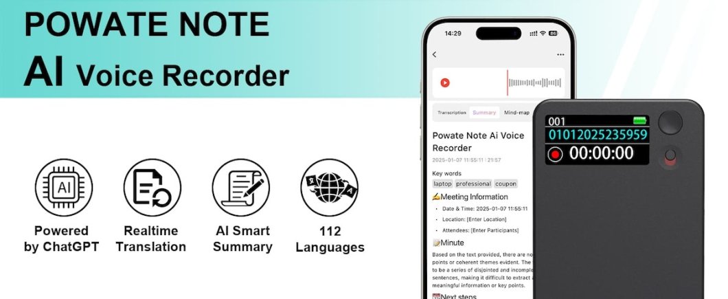 Smart audio AI záznamník hlasu ultratenký - prepis textu + prekladač s podporou 100+ jazykov + 64GB pamäť