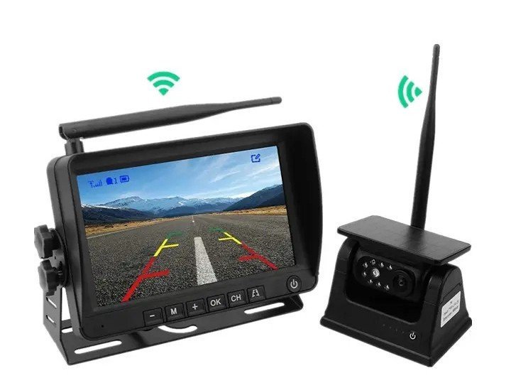 Kit retromarcia solare - Monitor 7" + telecamera magnetica wifi HD 720P