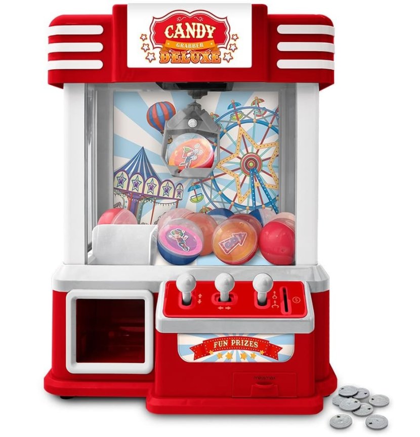 Automat Candy Grabber Deluxe – herní stroj na sladkosti s 10 kuličkami