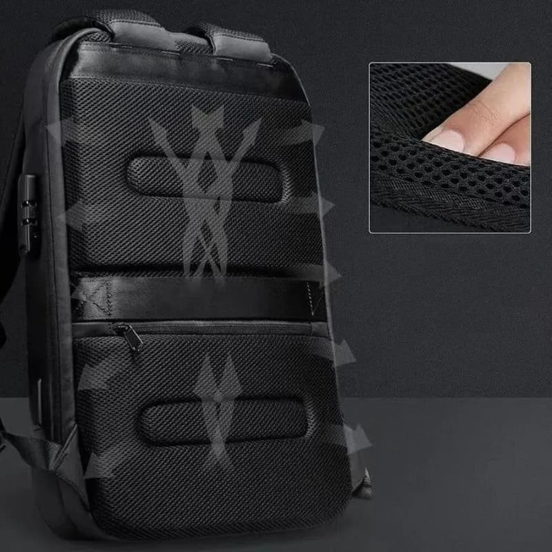 Batoh nepromokavý pánský – batoh s USB portem a PIN zámkem moderní