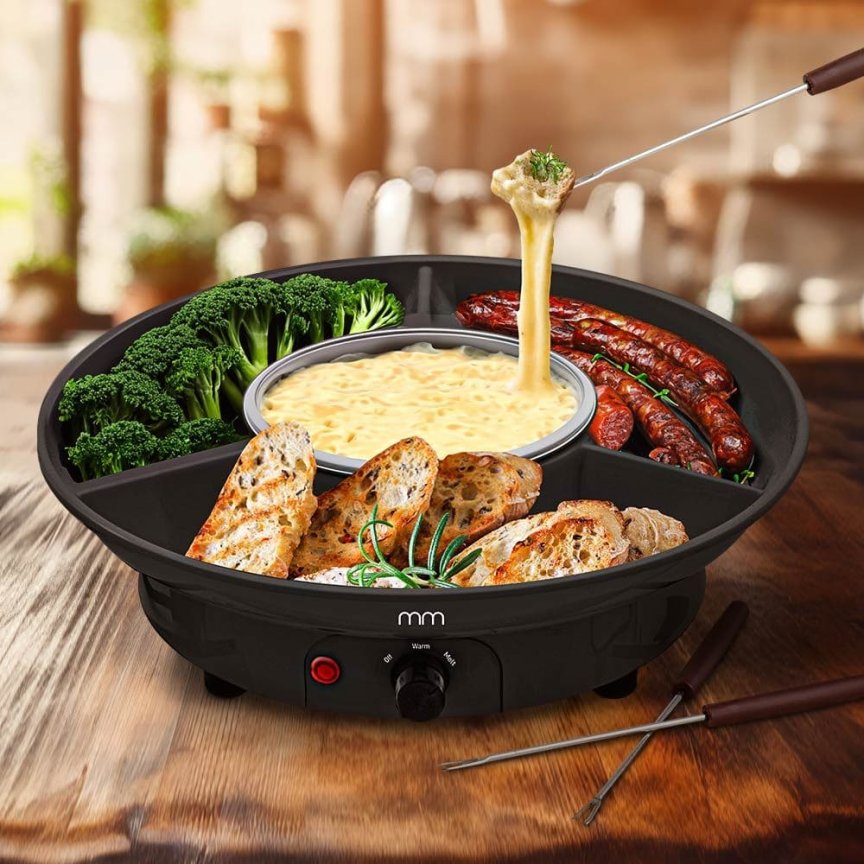 Fondue elektrická sada kapacita 260 ml – Fondue na sýr a čokoládu