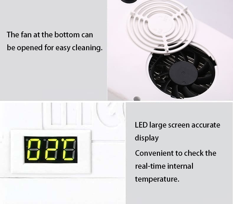 Prenosná mini chladnička na inzulín a lieky 2–8 °C - Kompaktná lieková chladnička s displejom 20,5 x 13,5 cm USB, 12V a 230V napájanie