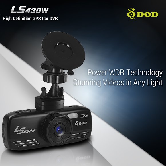 DVR per auto DOD LS430W con GPS