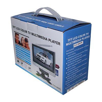 7" LCD-monitor met BNC- en phono-ingangen en luidsprekers