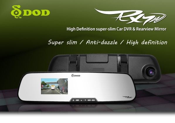 Specchio della fotocamera DOD RX7W + WDR