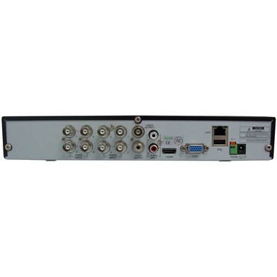 DVR-recorder met 8 ingangen, realtime 960H, VGA, HDMI + 1TB