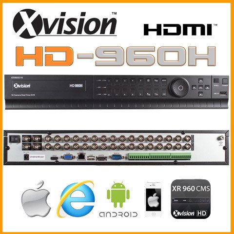 16 kanalni HD DVR 960H za kamere