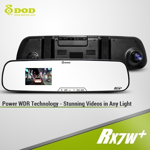 Camera din oglinda retrovizoare cu GPS - DOD RX7W +