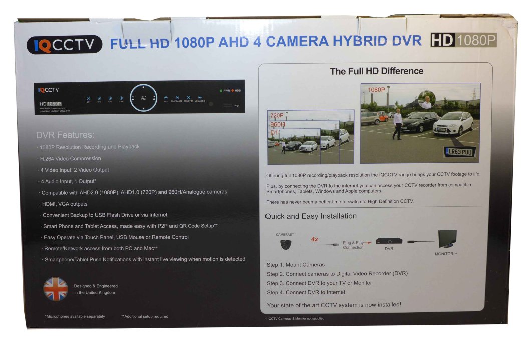 DVR hibrid AHD 1080P/960H/720P - 4 intrări