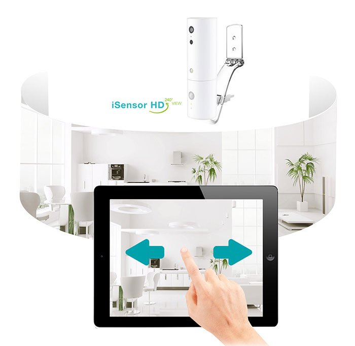 Telecamera di sicurezza IP WiFi per interni - iSensor con risoluzione HD