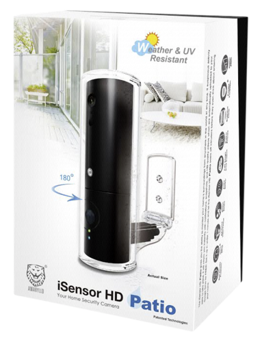 Telecamera IP WiFi per esterno HD iSensor Patio - girevole di 240°