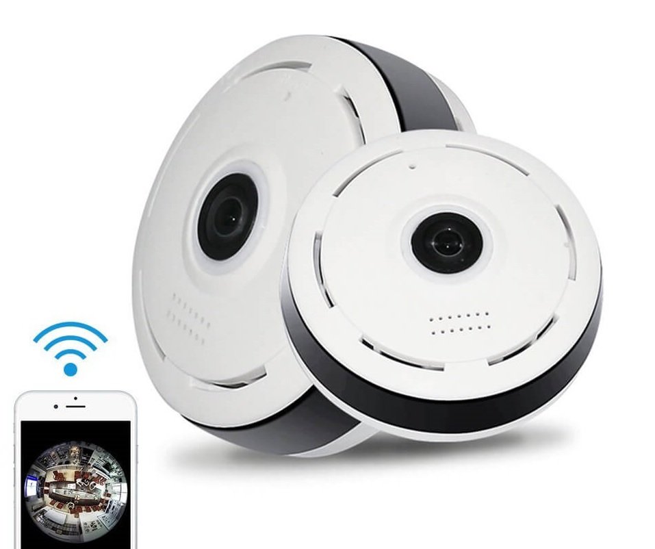 360° HD панорамна шпионска камера с WiFi + IR LED