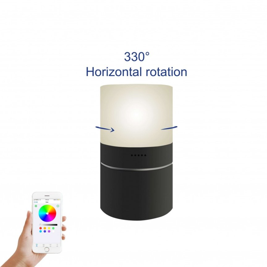 Cámara WiFi FULL HD en lámpara de mesa LED con detección de movimiento