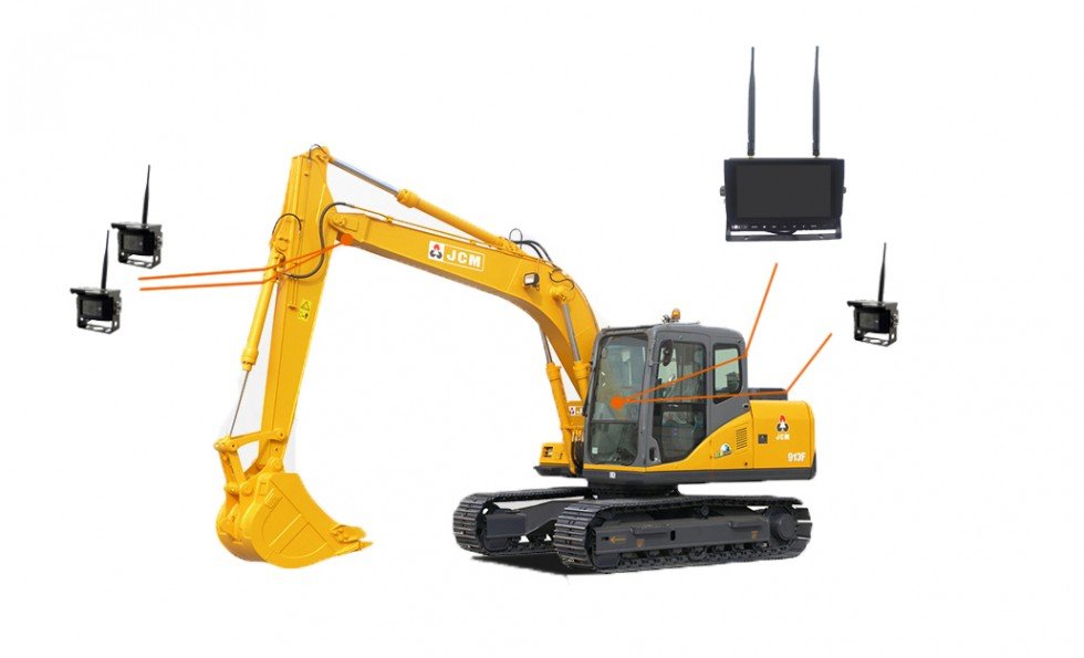 סט היפוך WiFi 3 מצלמות + צג LCD 7 אינץ' עם הקלטה