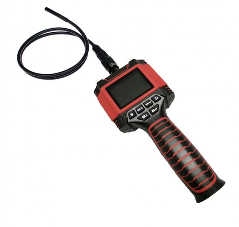 Endoscope camera (640x480) with 2,3" LCD and recording