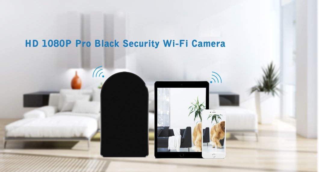 Mini HD WiFi kamera s rotačním objektivem