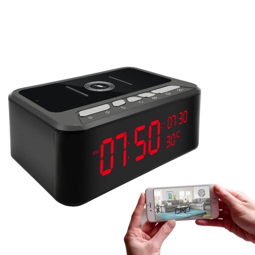 WiFi зарядно за смартфони + HD камера + Bluetooth високоговорител