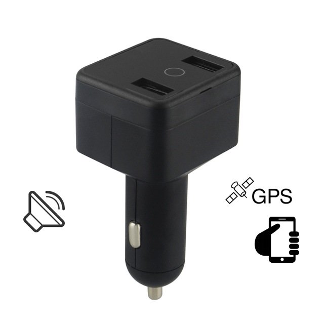 Punjač za automobil 2x USB sa GPS lokatorom + glasovni nadzor