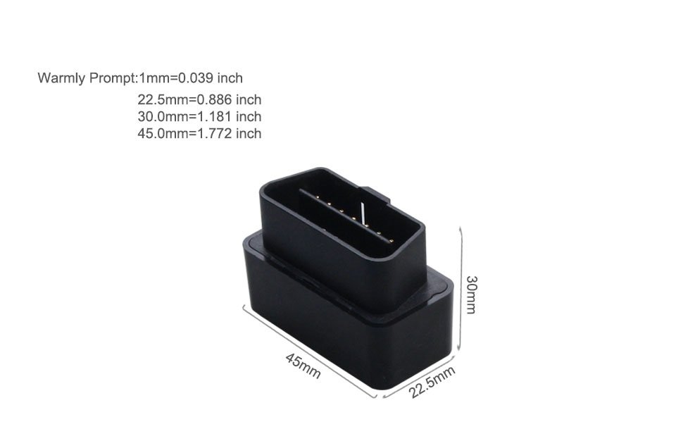 Mini OBD GPS lokator s GPS + LBS pozicioniranjem