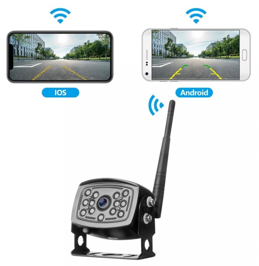 Telecamera di parcheggio WiFi per app mobile (iOS, Android)